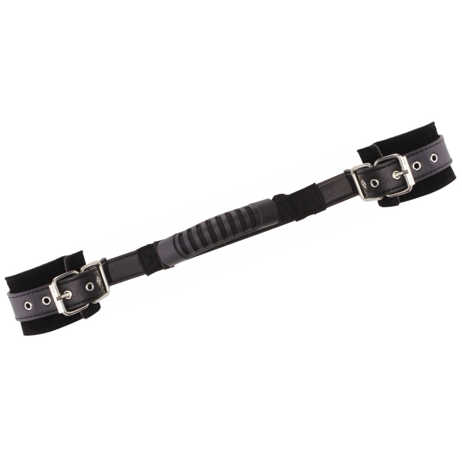 Adjustable Leather Handcuffs Negru
