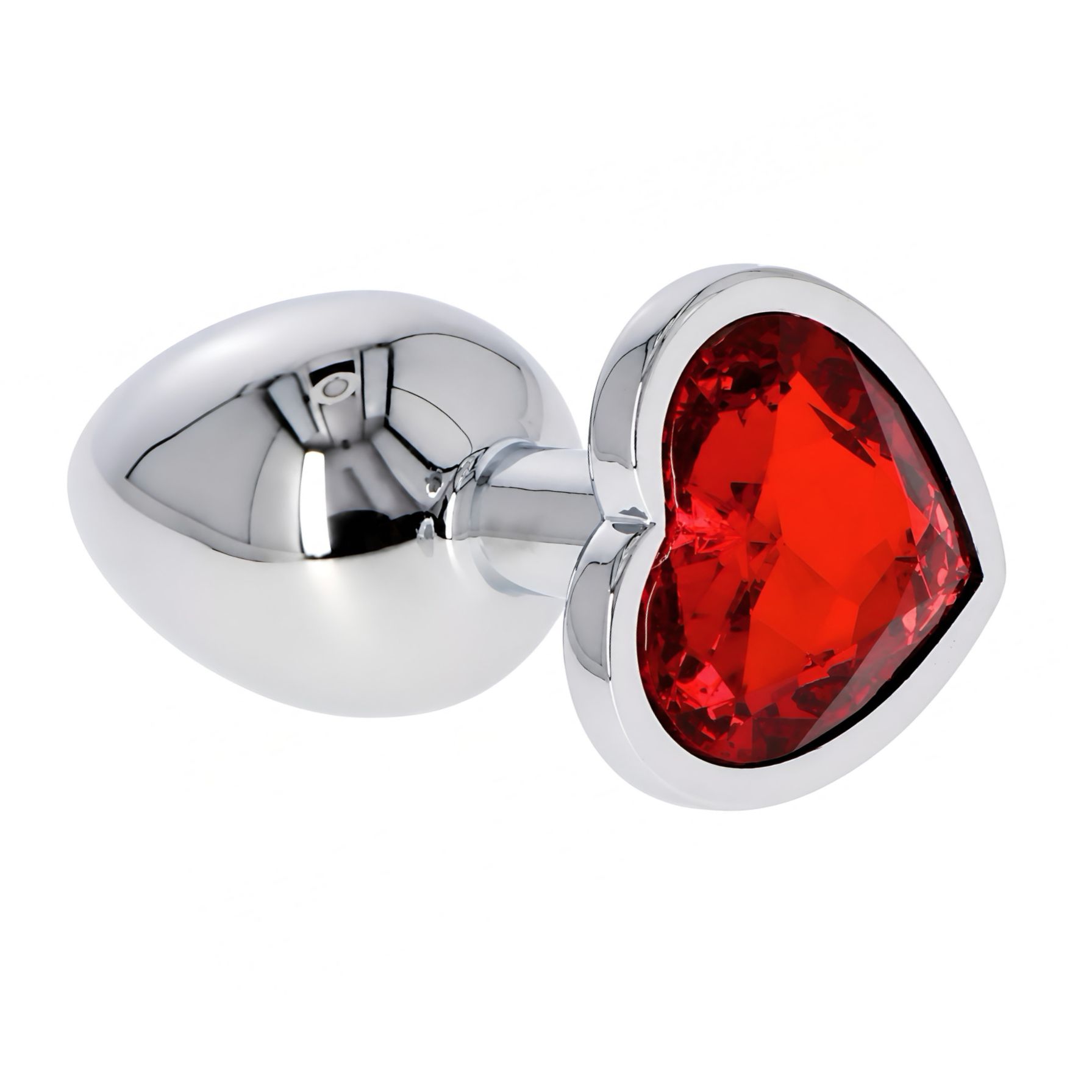 Anal Plug Heart Jewel Plug Small Roșu