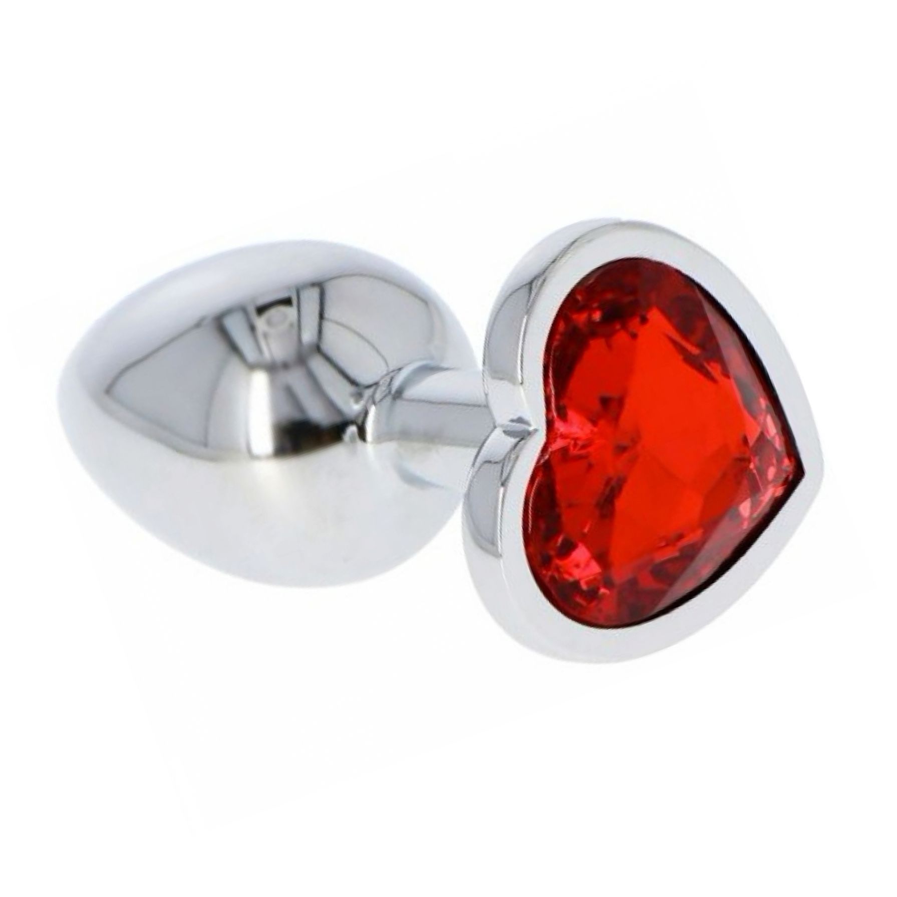 Anal Plug Heart Jewel Plug Small Roșu