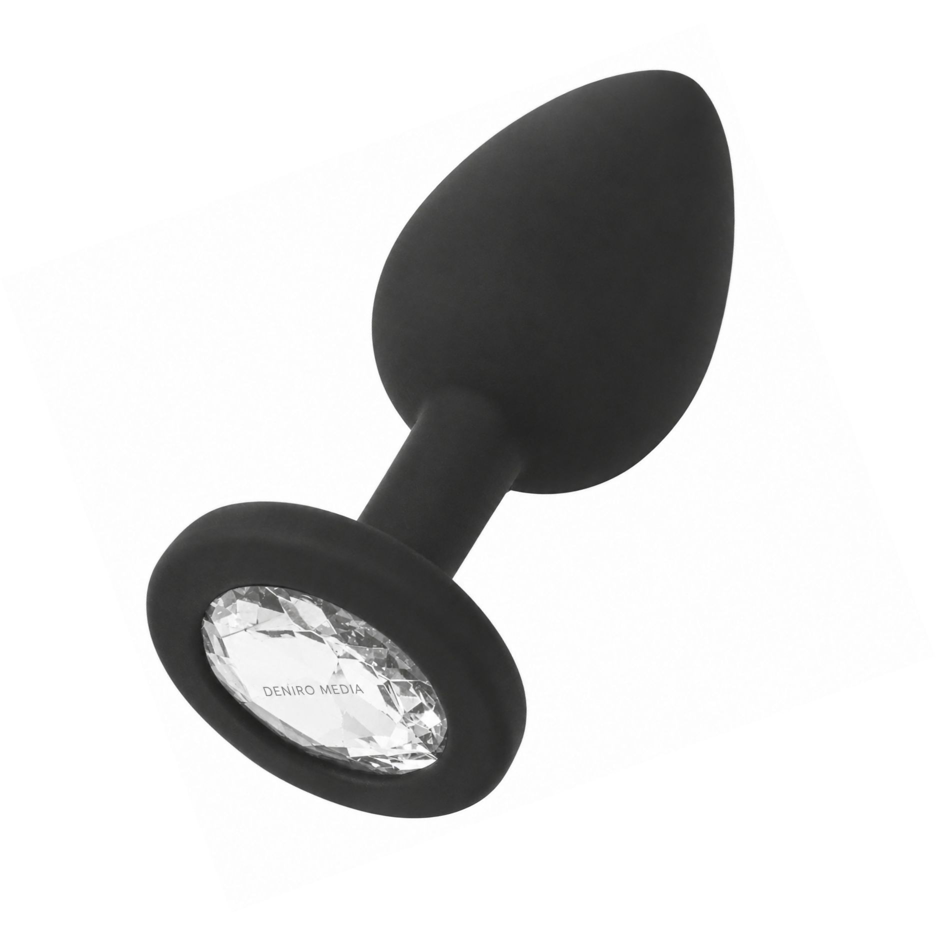 Anal Plug Premium Diamond Jewel Small Negru