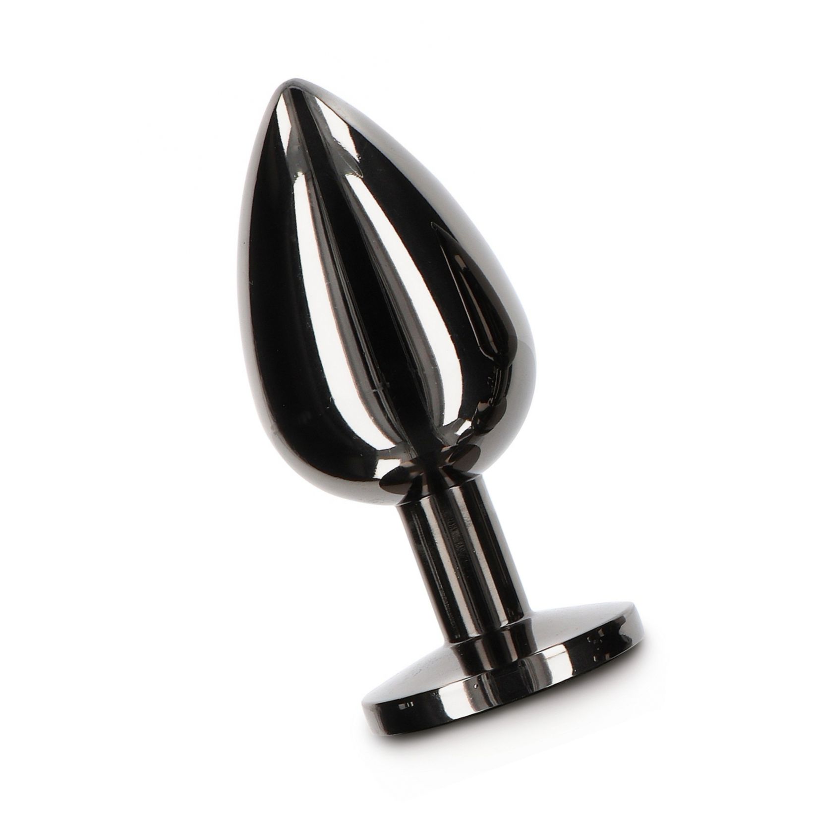 Anal Plug With Diamond Jewel L Negru