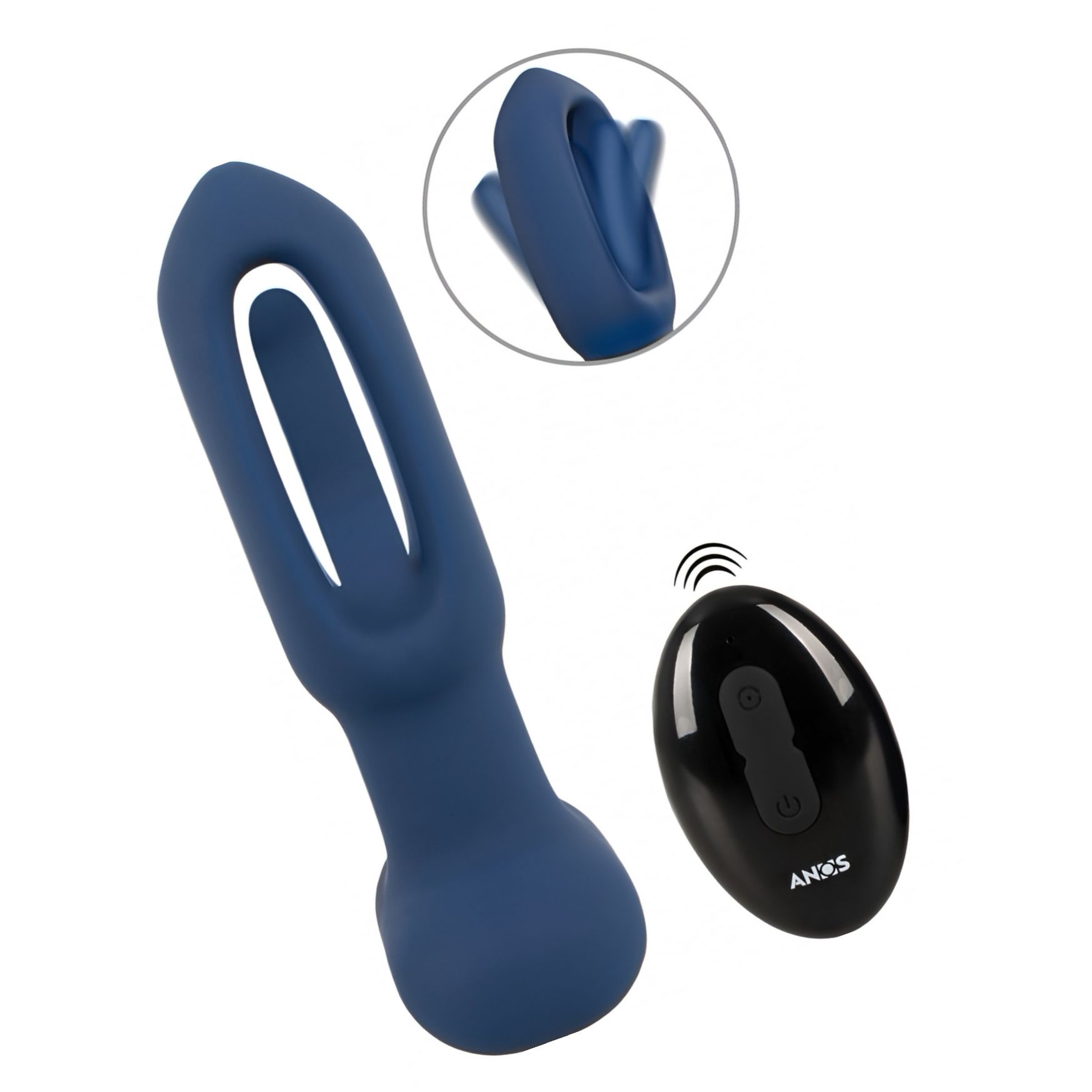 ANOS Plug Anal cu Limba Oscilantă – 10x10, Reîncărcabil