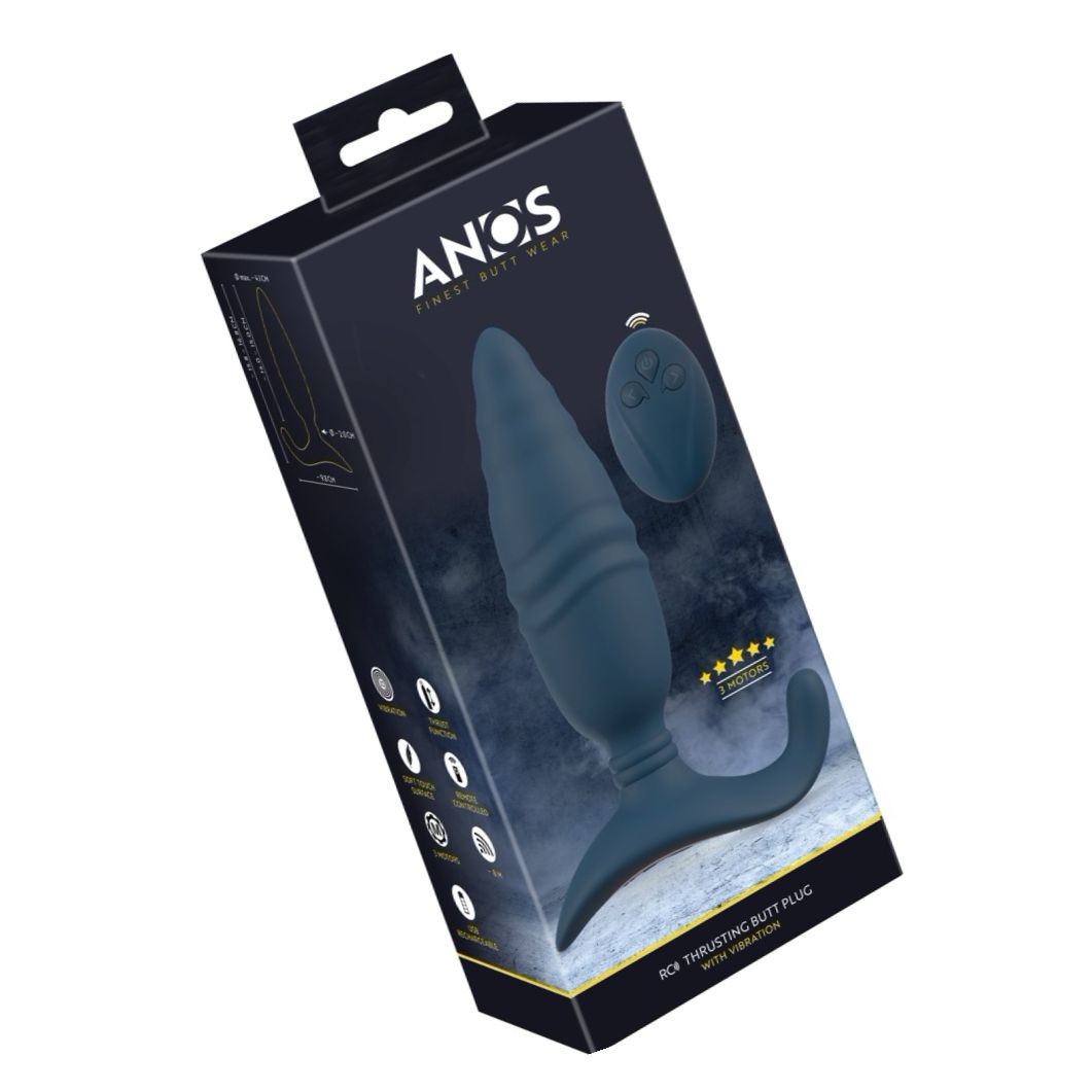 ANOS Plug Anal RC — 10 Moduri Vibrație, 10 Viteze împingere