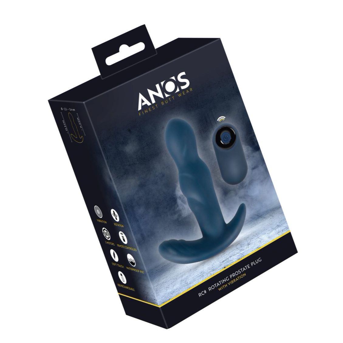 ANOS RC – Plug Prostatic Rotativ, 10 Moduri, Reîncărcabil