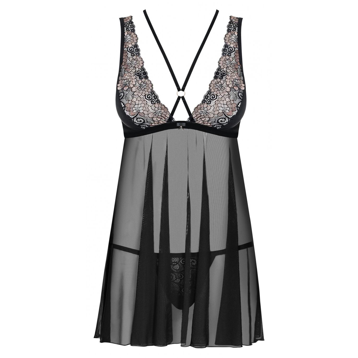 Babydoll Obsessive 873-BAB Negru