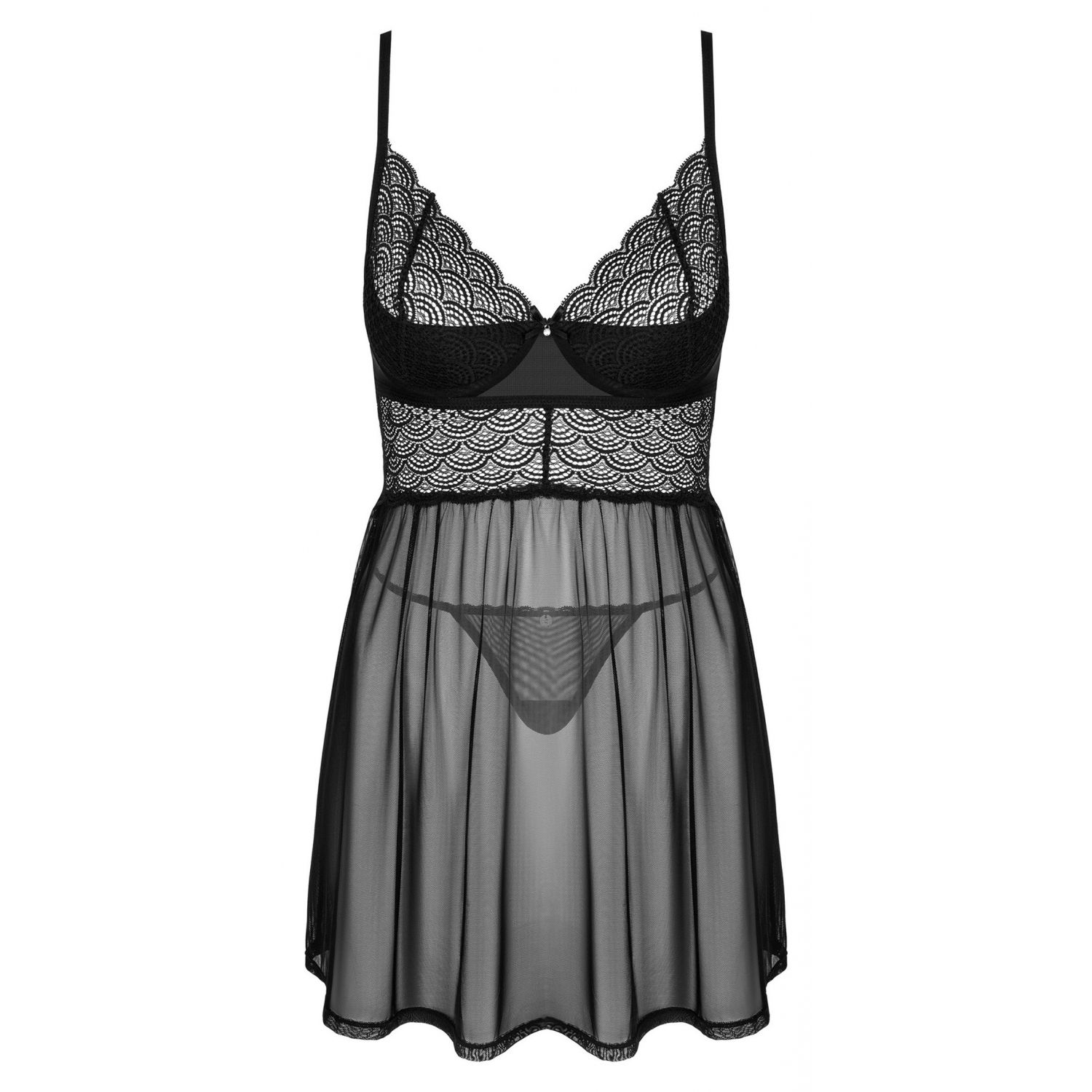 Babydoll Obsessive Chemeris Negru