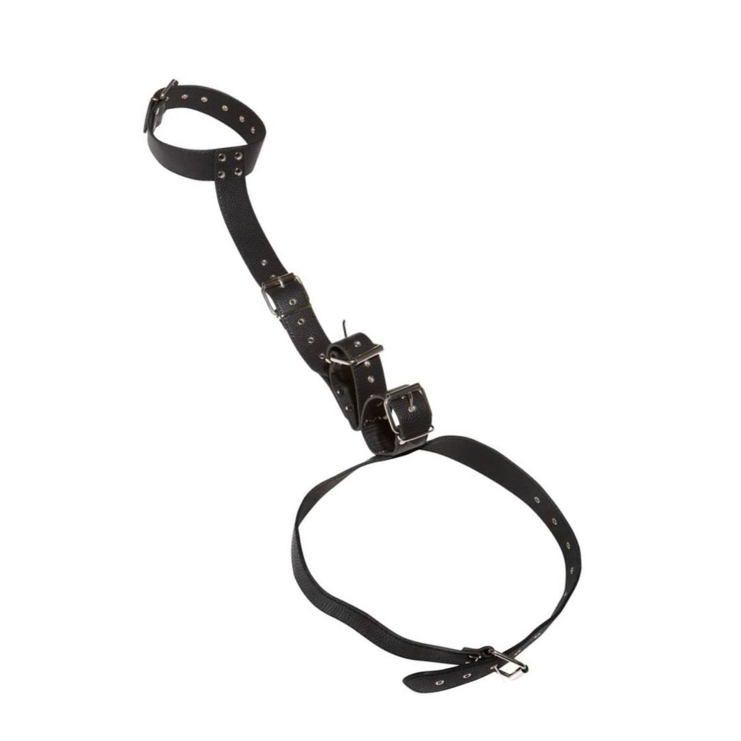 Bad Kitty Set Guler + Cătușe Reglabile Mâini Talie