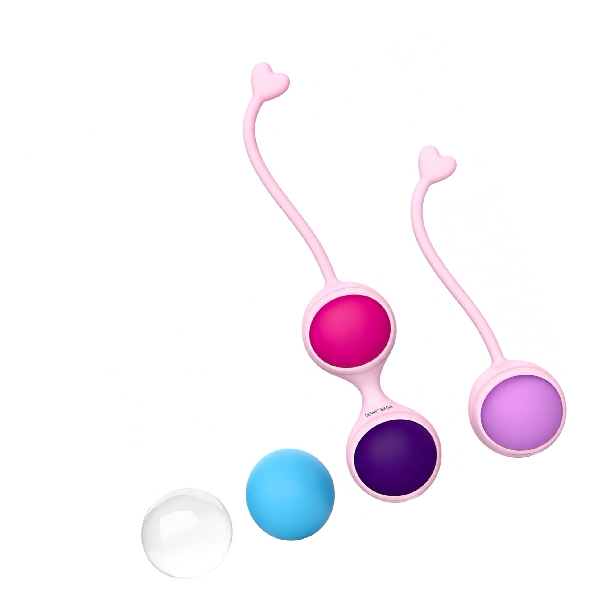 Beautiful Kegel Set: 5 Bile Vaginale Progresive, Discrete Multicolor