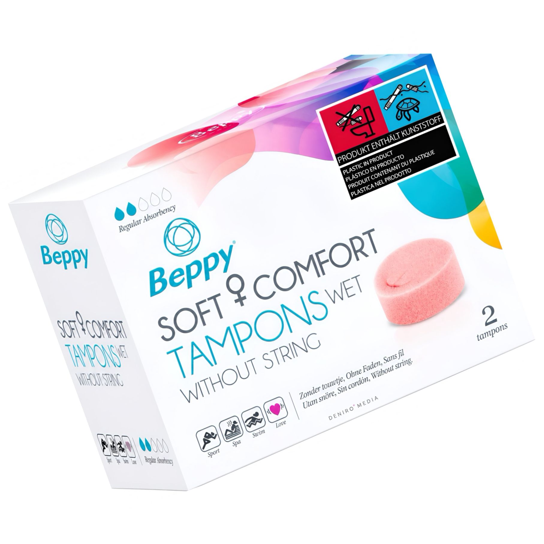Beppy Soft Comfort Wet Tampon Intern Invizibil,