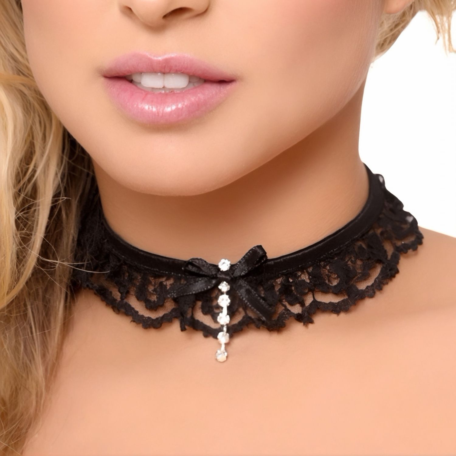 Bijuteria Neckband Hope Negru