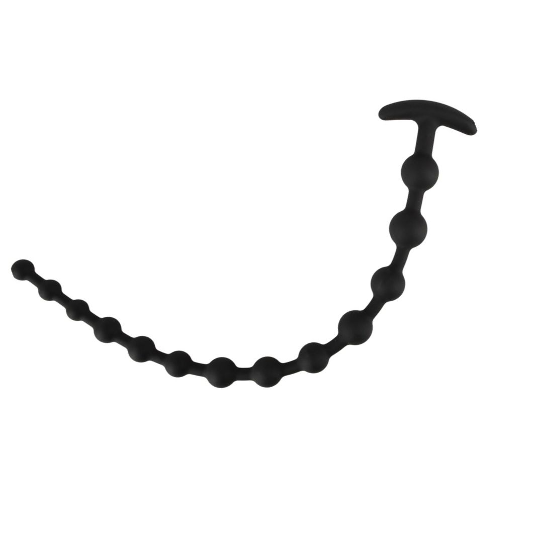 Black Velvets Anal Beads Negru