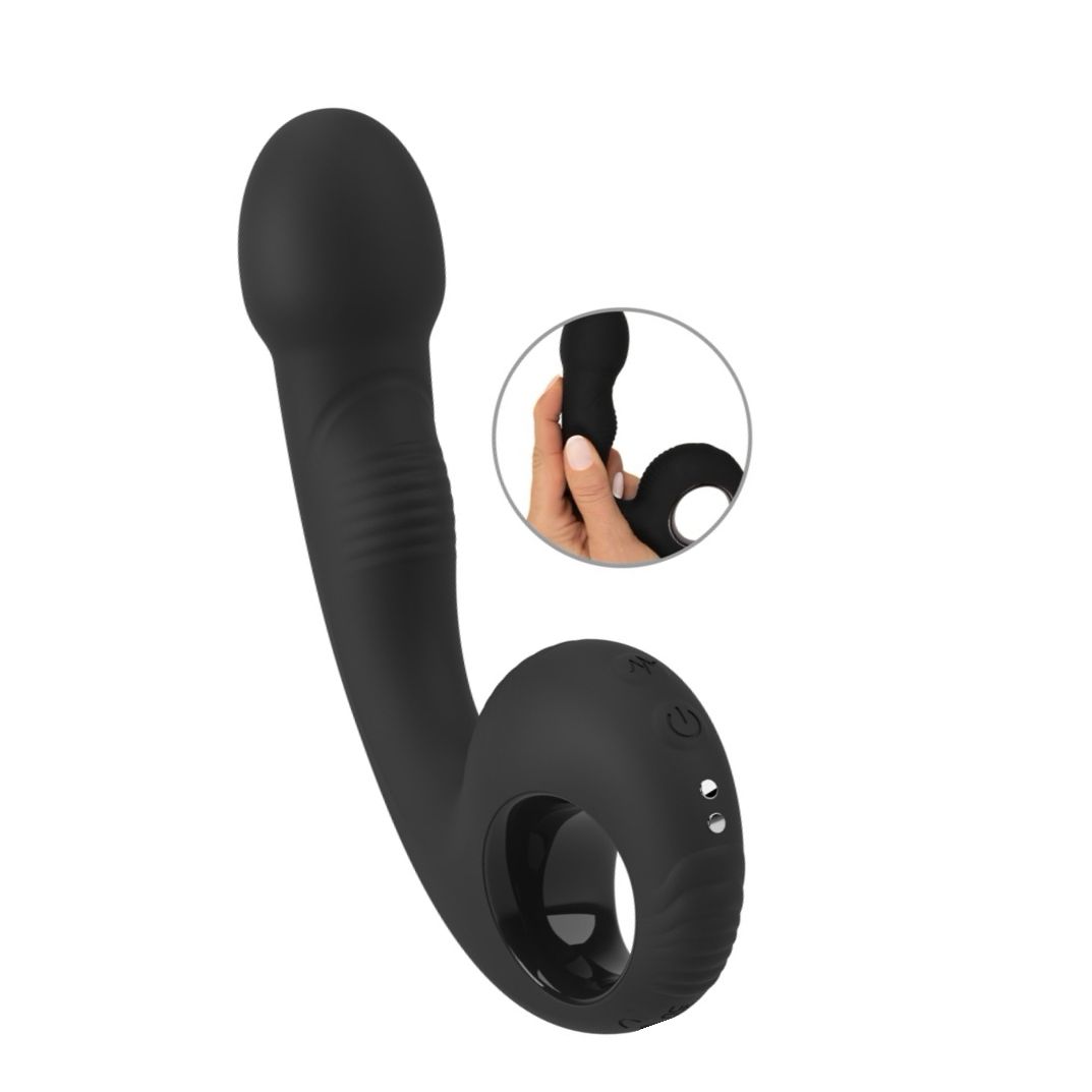 Black Velvets G P Spot Vibrator 10 Moduri Reîncărcabil Negru