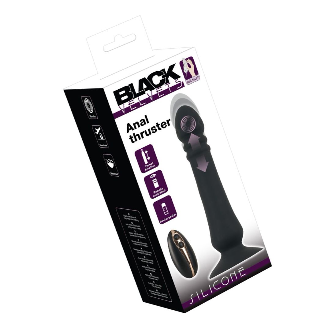 Black Velvets Thruster Anal 7 Moduri, 3 Viteze, Reîncărcabil