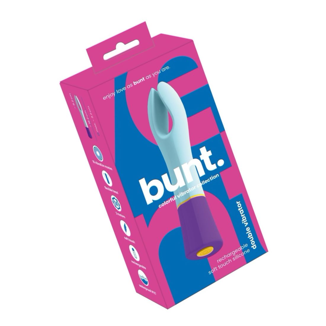 Bunt Double Vibrator Dublu 10 Moduri Reîncărcabil