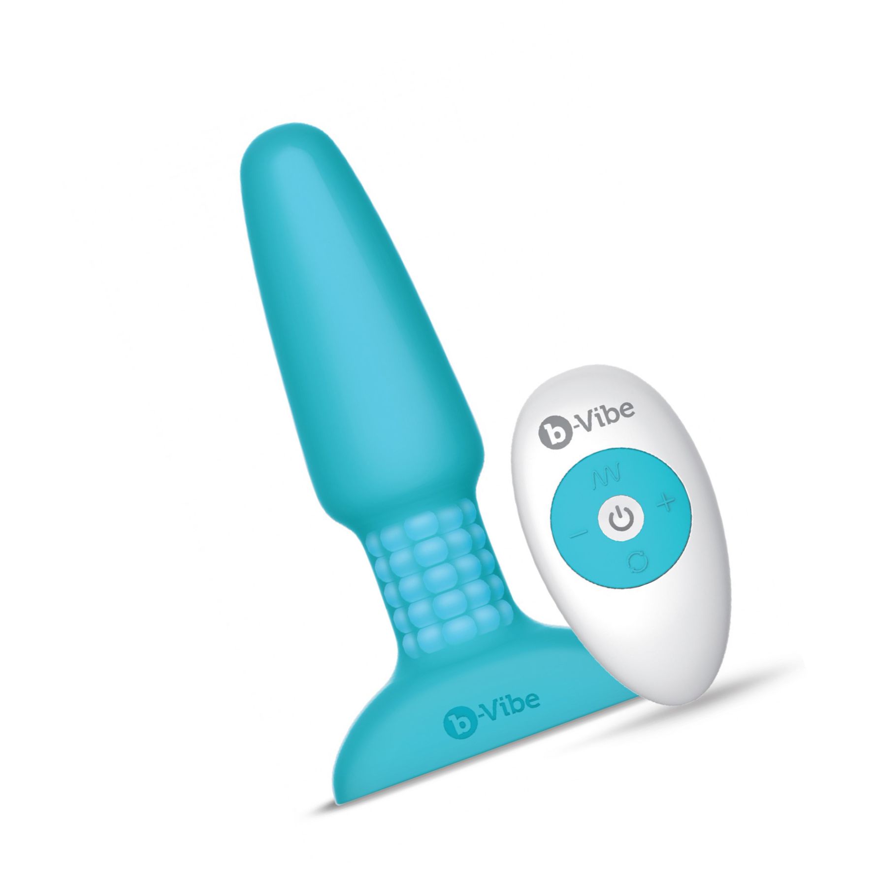 B-Vibe Vibrating Plug Albastru