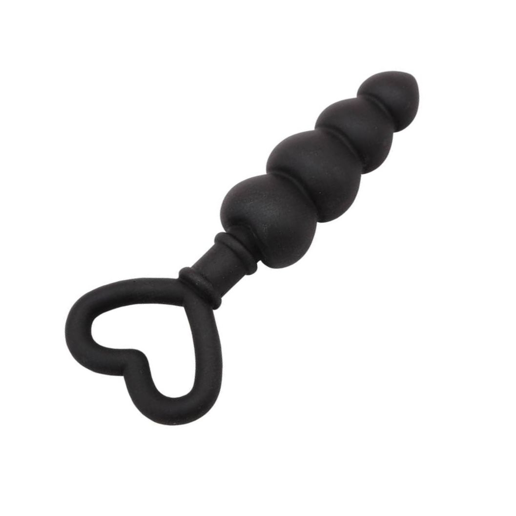 Anal Plug Beaded Luv Probe Negru