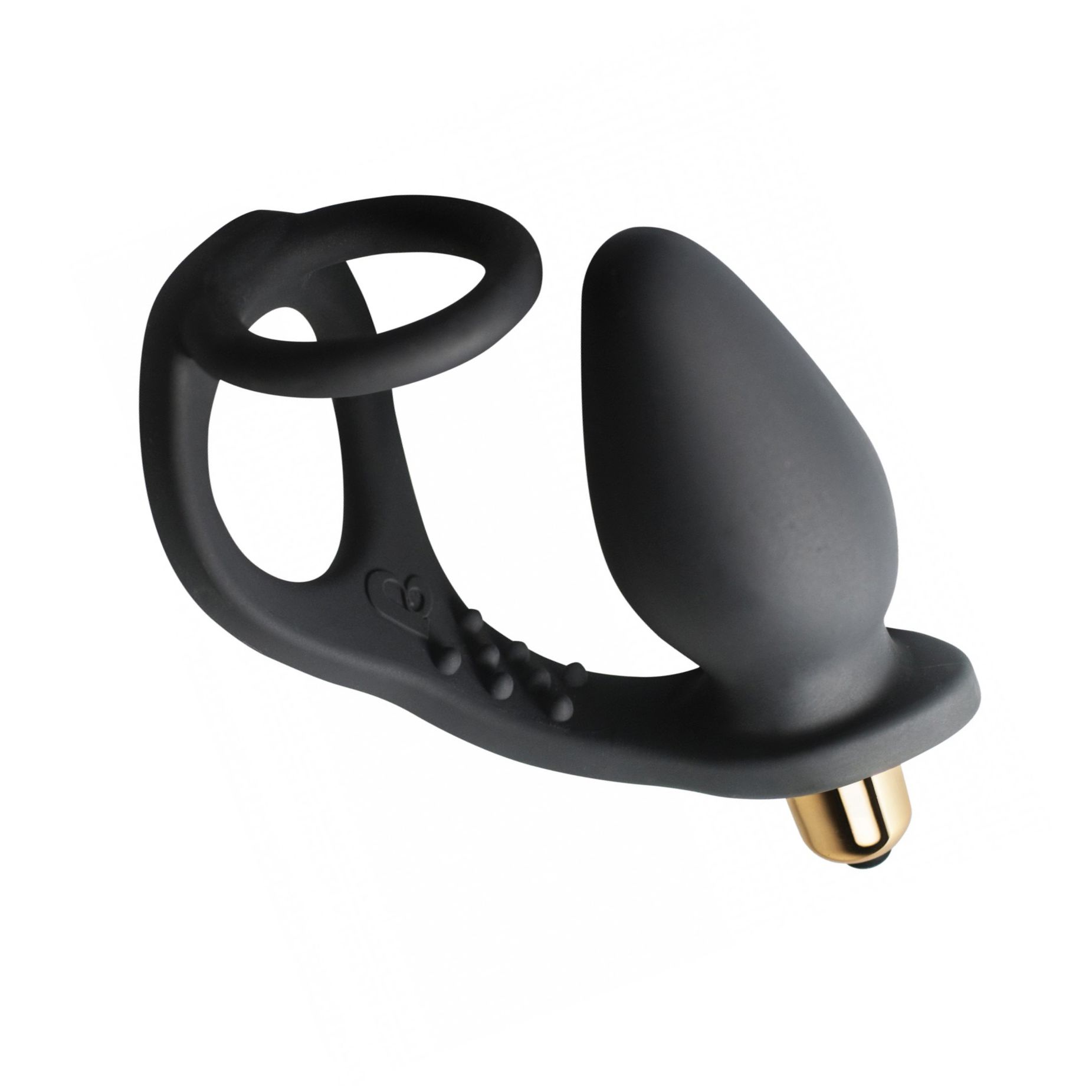 Anal Plug Vibrator cu Inel Ro-Zen Negru