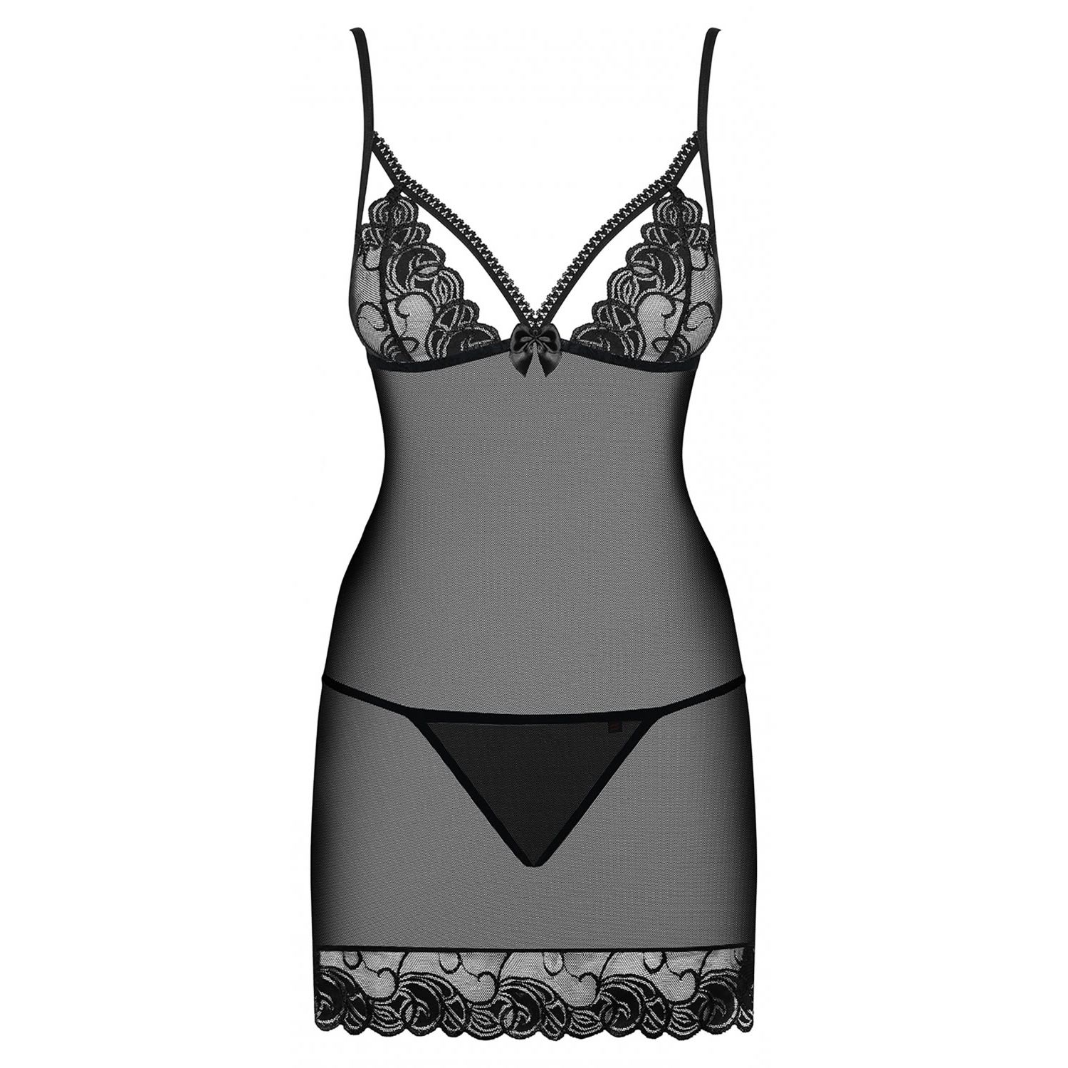 Chemise Obsessive Wonderia Negru