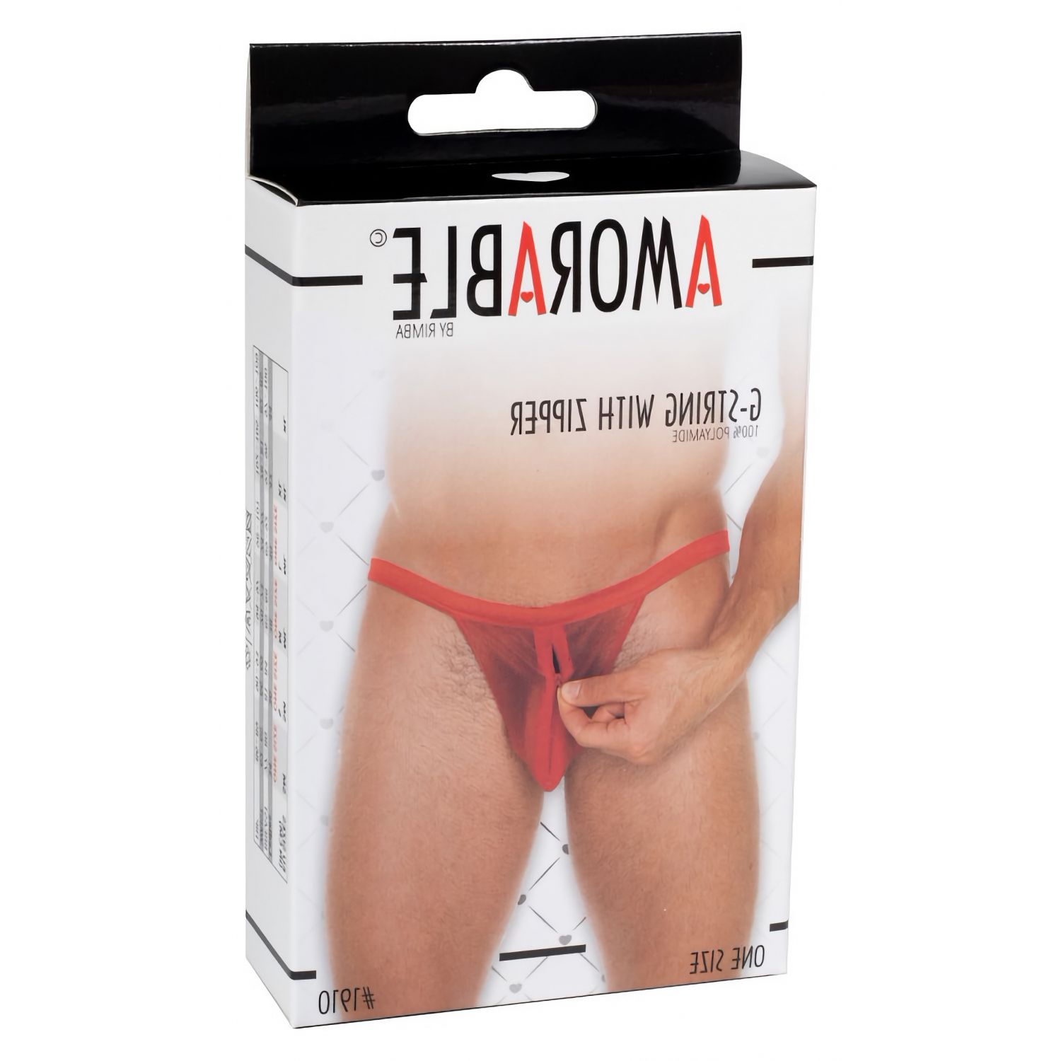Chilot Amorable David With Zipper Rosu S-L Thumb 1