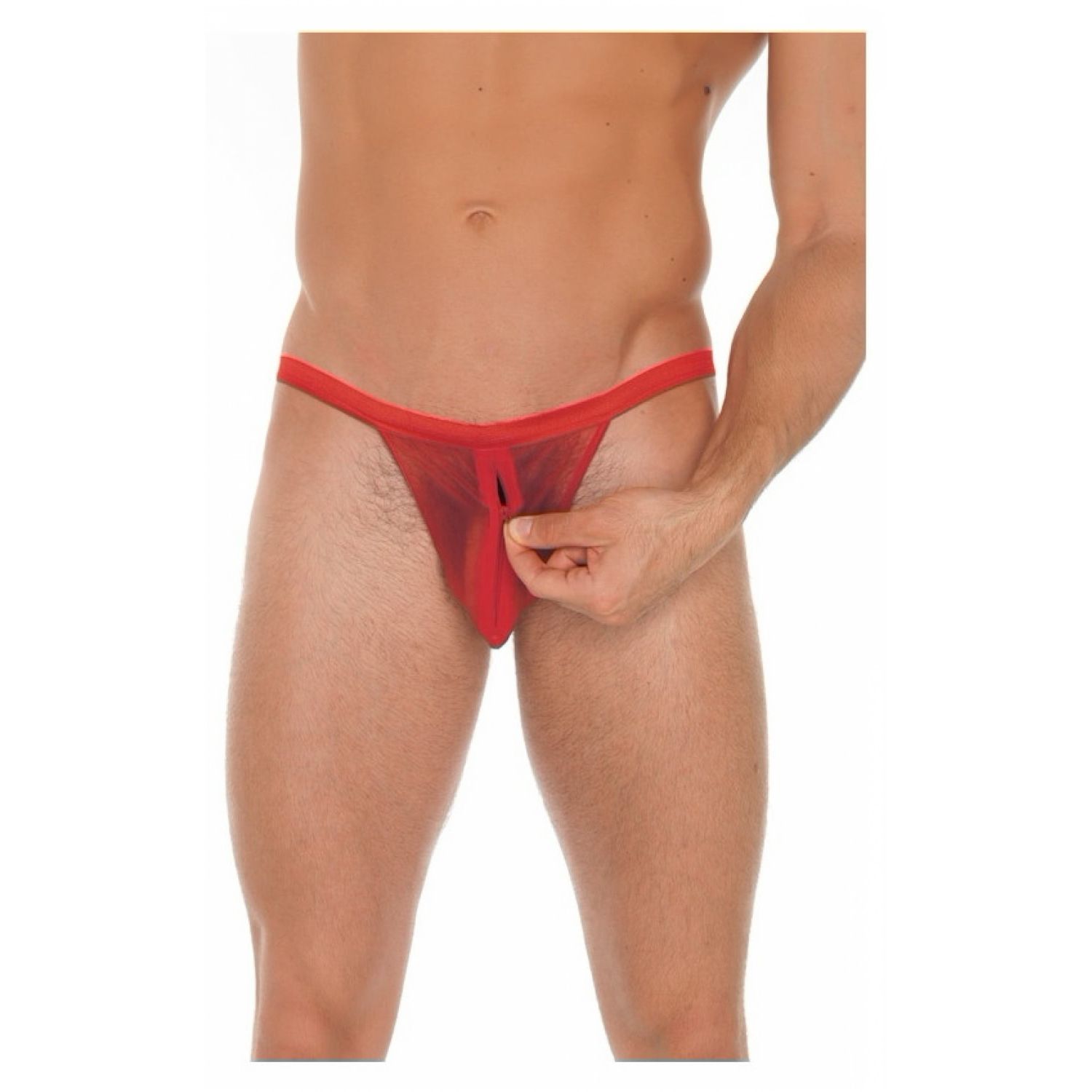Chilot Amorable David With Zipper Rosu