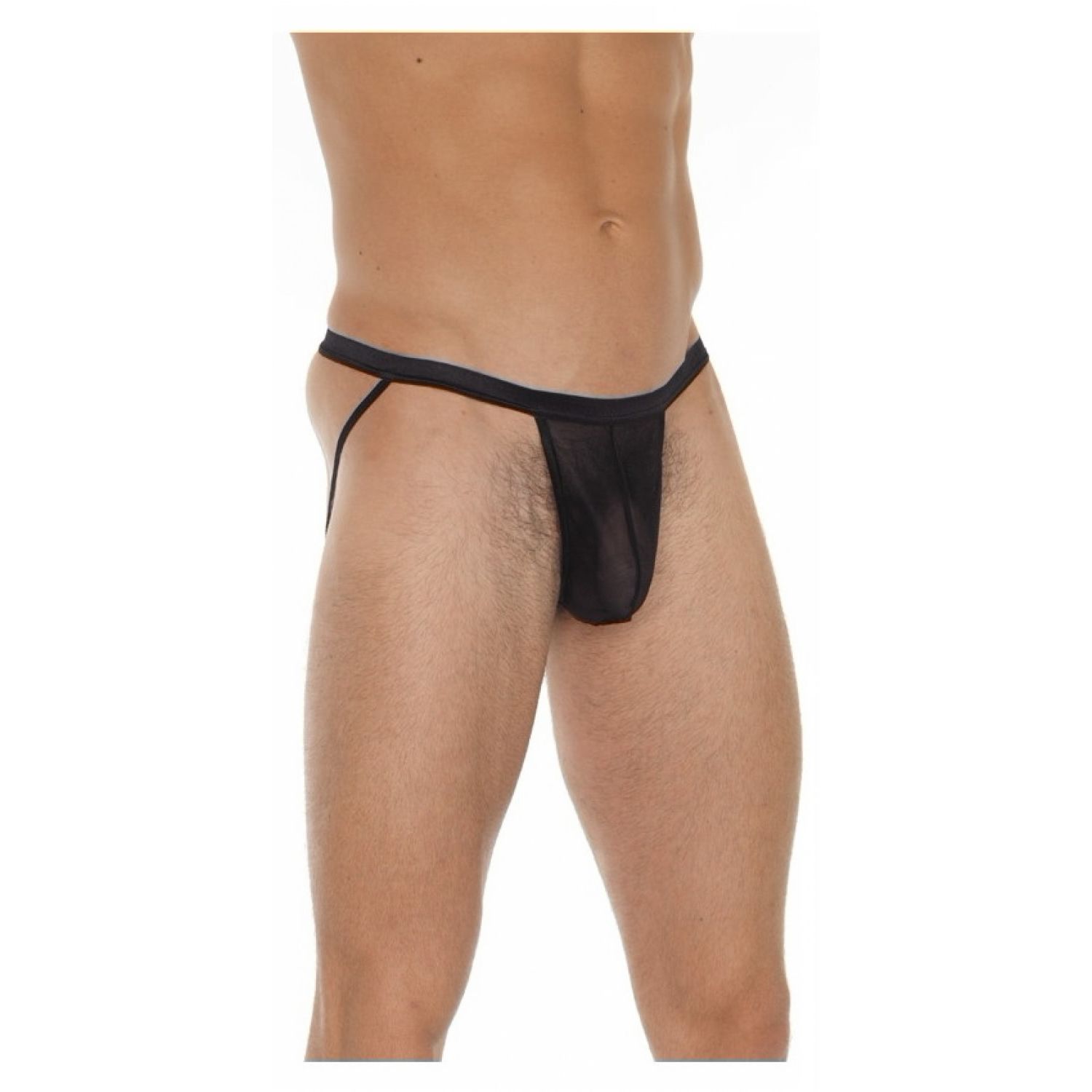 Chilot Amorable Transparent Jockstrap Negru