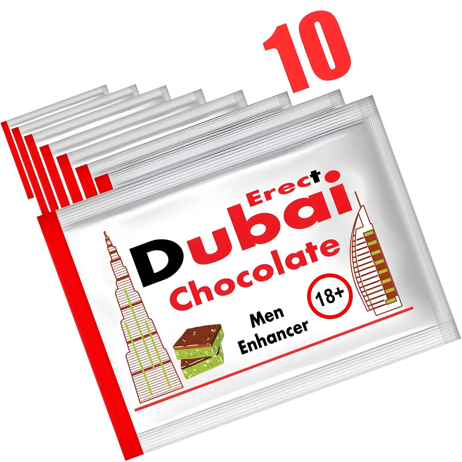 Ciocolată Dubai Pentru Performanță Masculină 10 plicuri