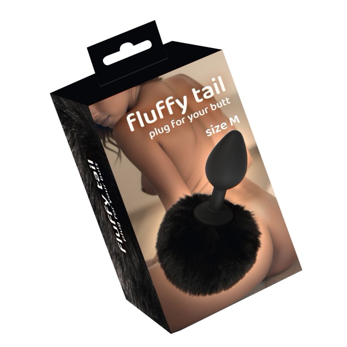 Coada Pufoasă Plug M You2Toys – Discret, Negru, silicon