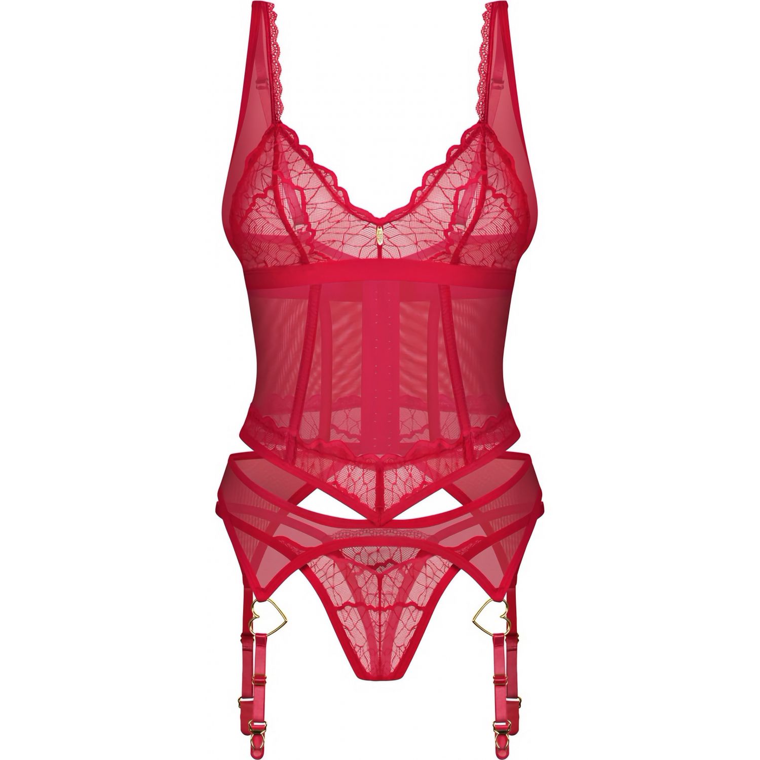 Corset Obsessive Cupide Desir Roșu