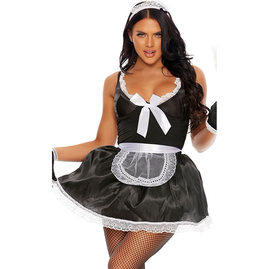 Costum Forplay Domesticated Delight French Maid Negru