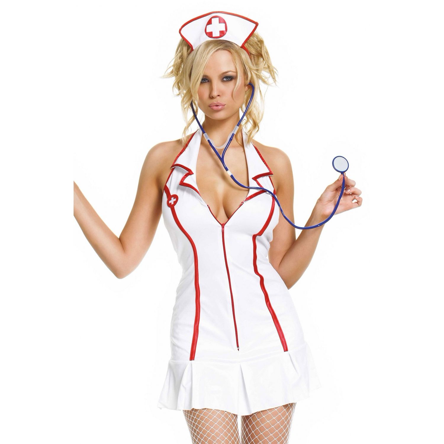 Costum Leg Avenue Head Nurse Alb