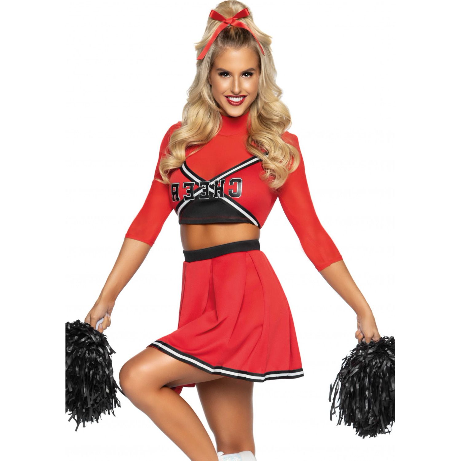 Costum Leg Avenue Varsity Cheerleader Babe Rosu