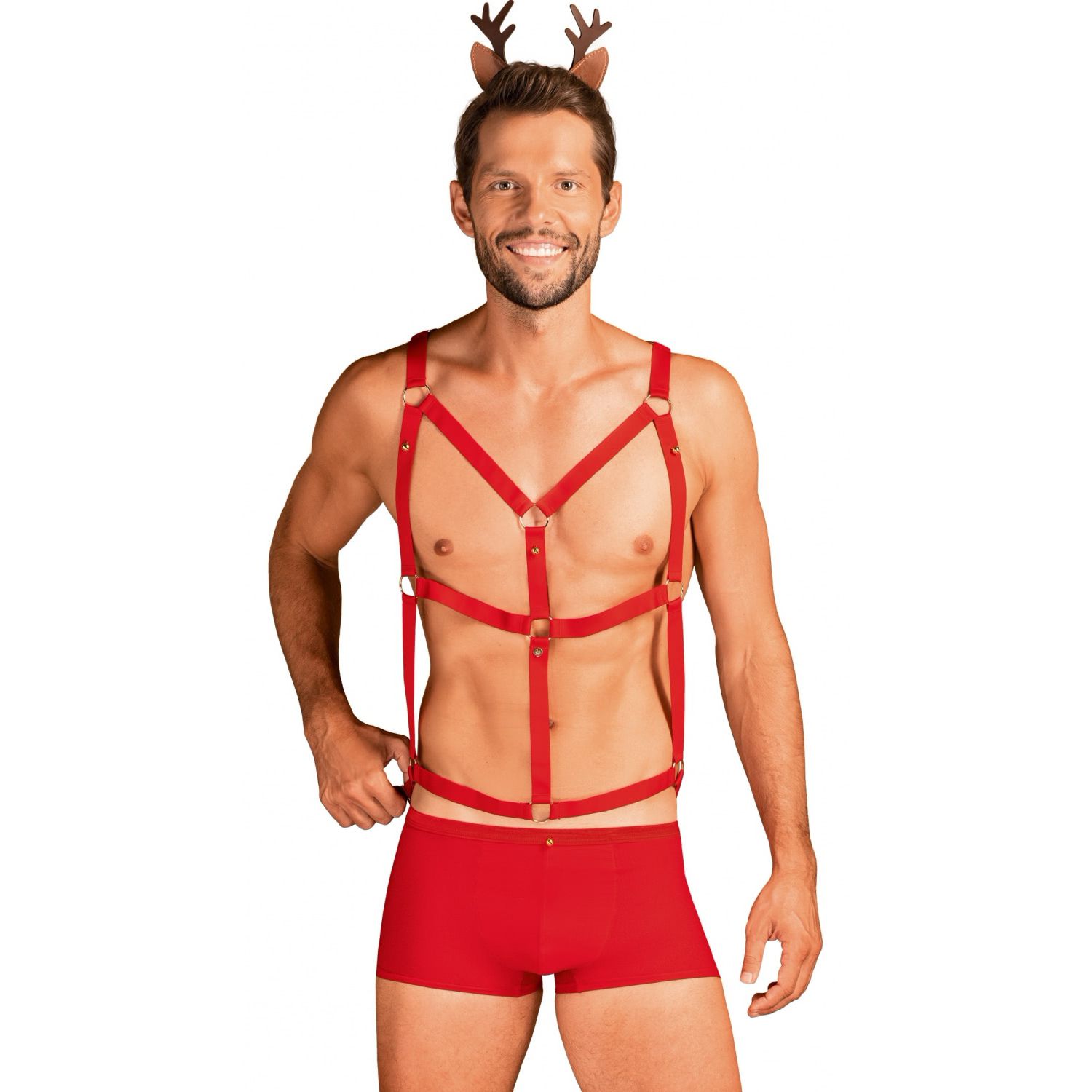 Costum Obsessive Mr. Reindy Roșu