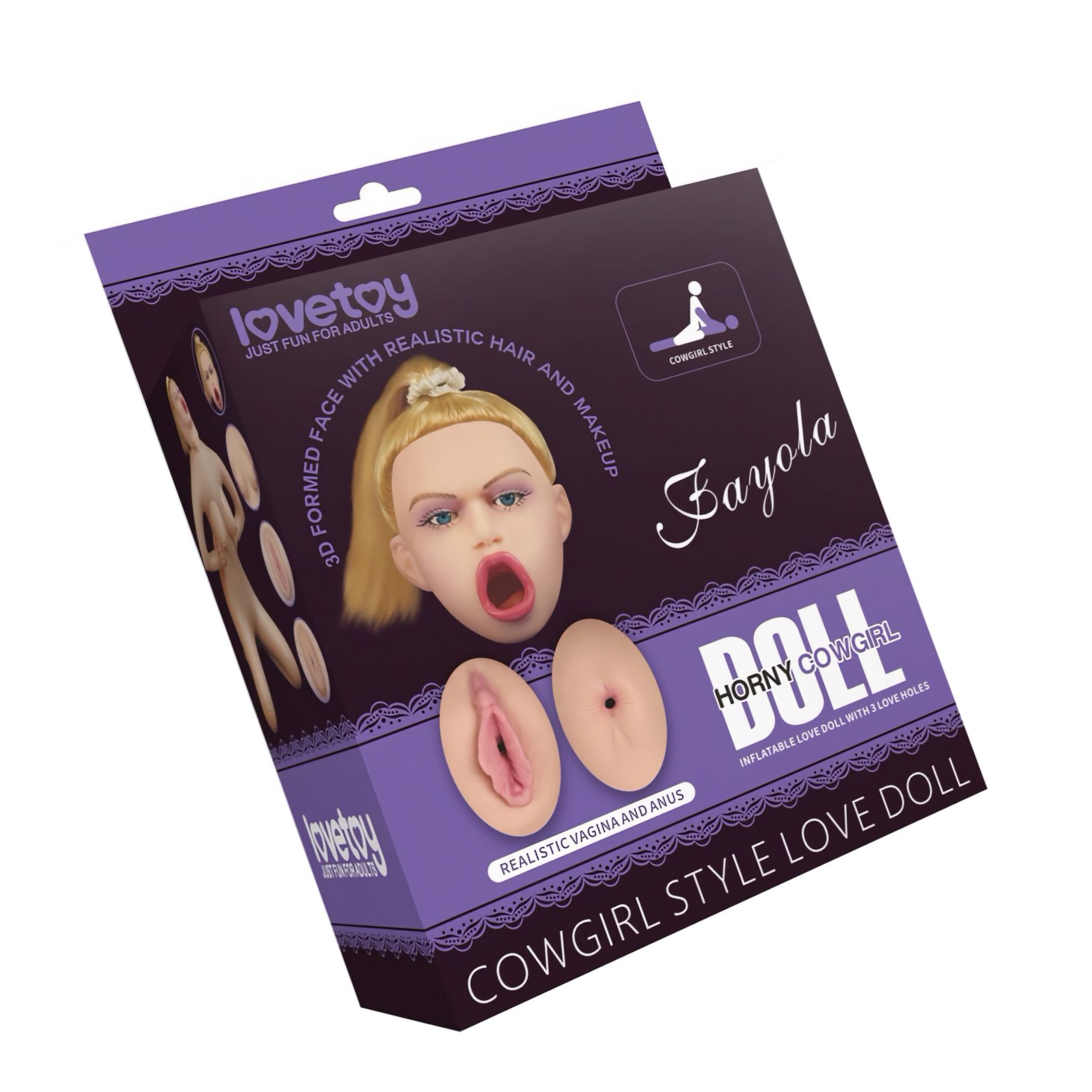 Cowgirl Lovetoy 93 cm – Păpușă Gonflabilă Compactă
