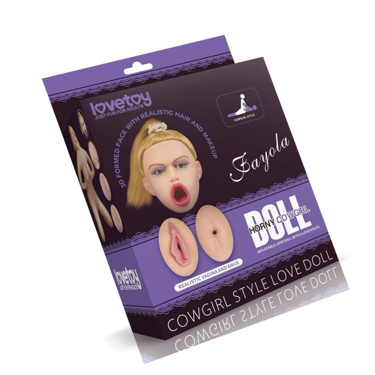 Cowgirl Lovetoy 93 cm – Păpușă Gonflabilă Compactă