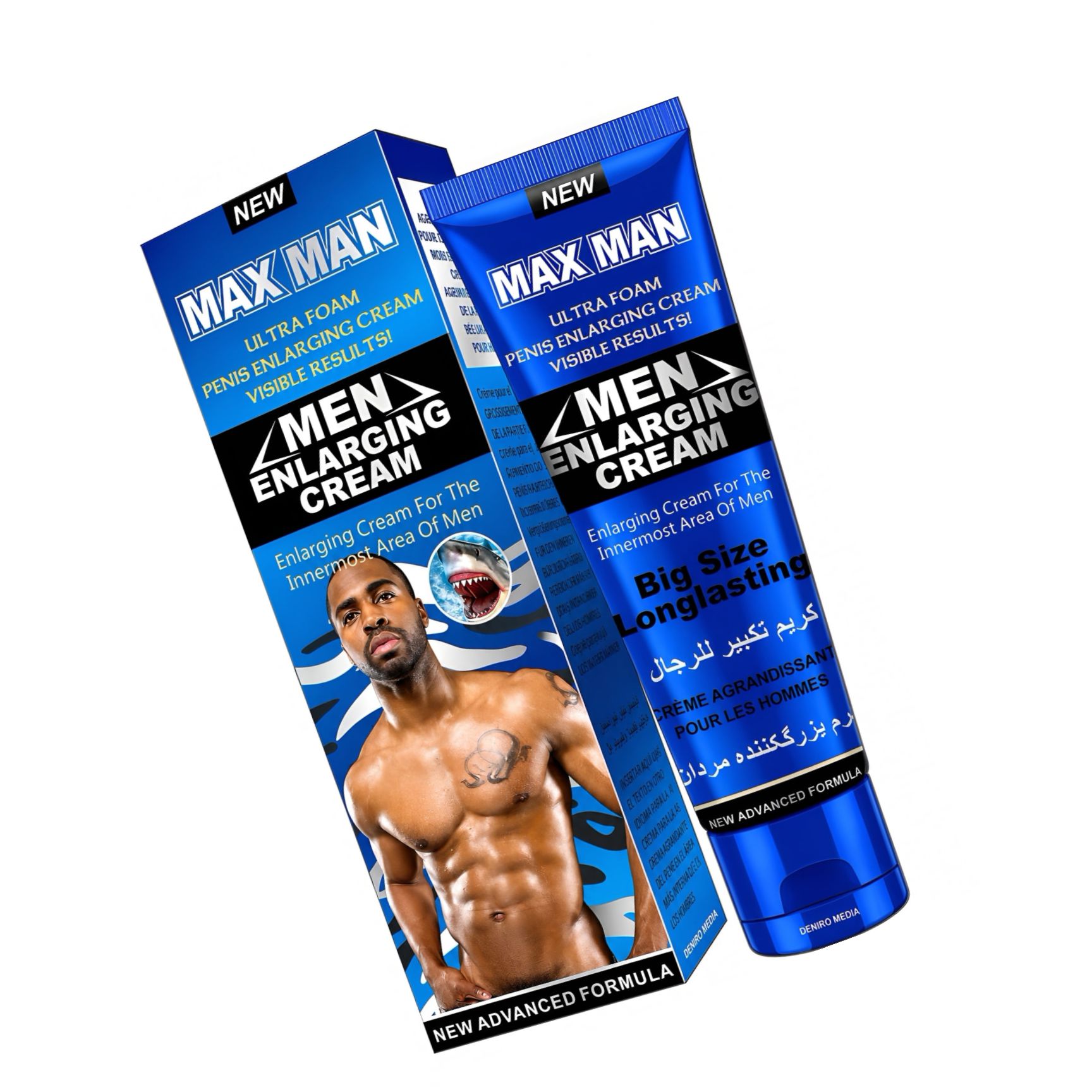 Cremă Mărire Penis Maxman Albastru