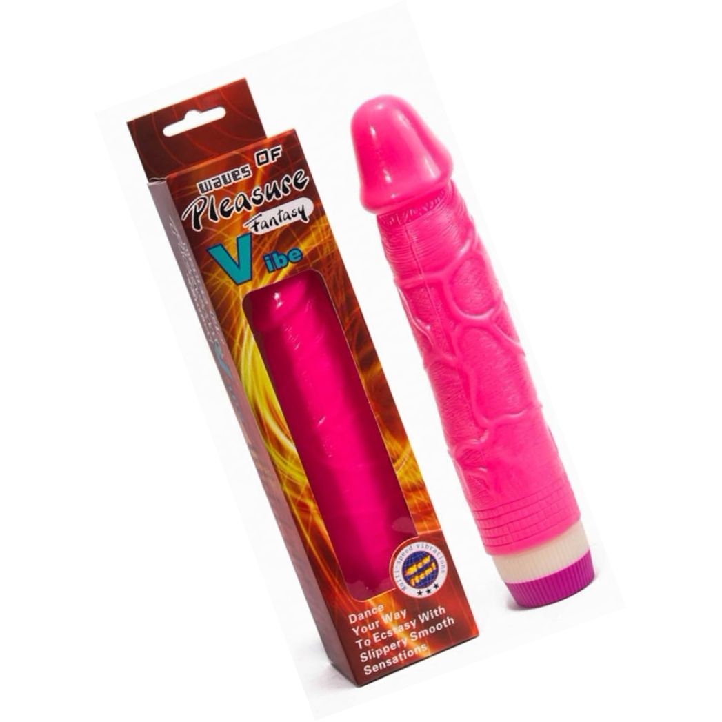 Debra Vibe Pink Vibrator Discret cu Textură Realistă
