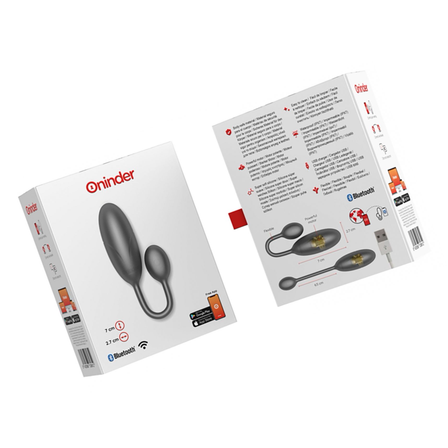 Denver Vibrating Egg + App Negru