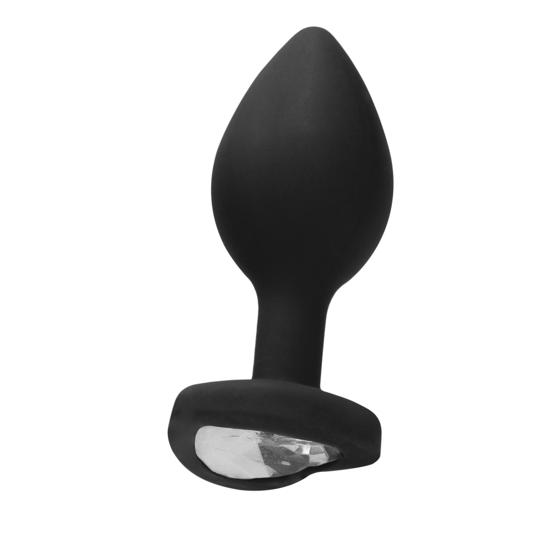 Diamond Heart Anal Plug Negru Regular