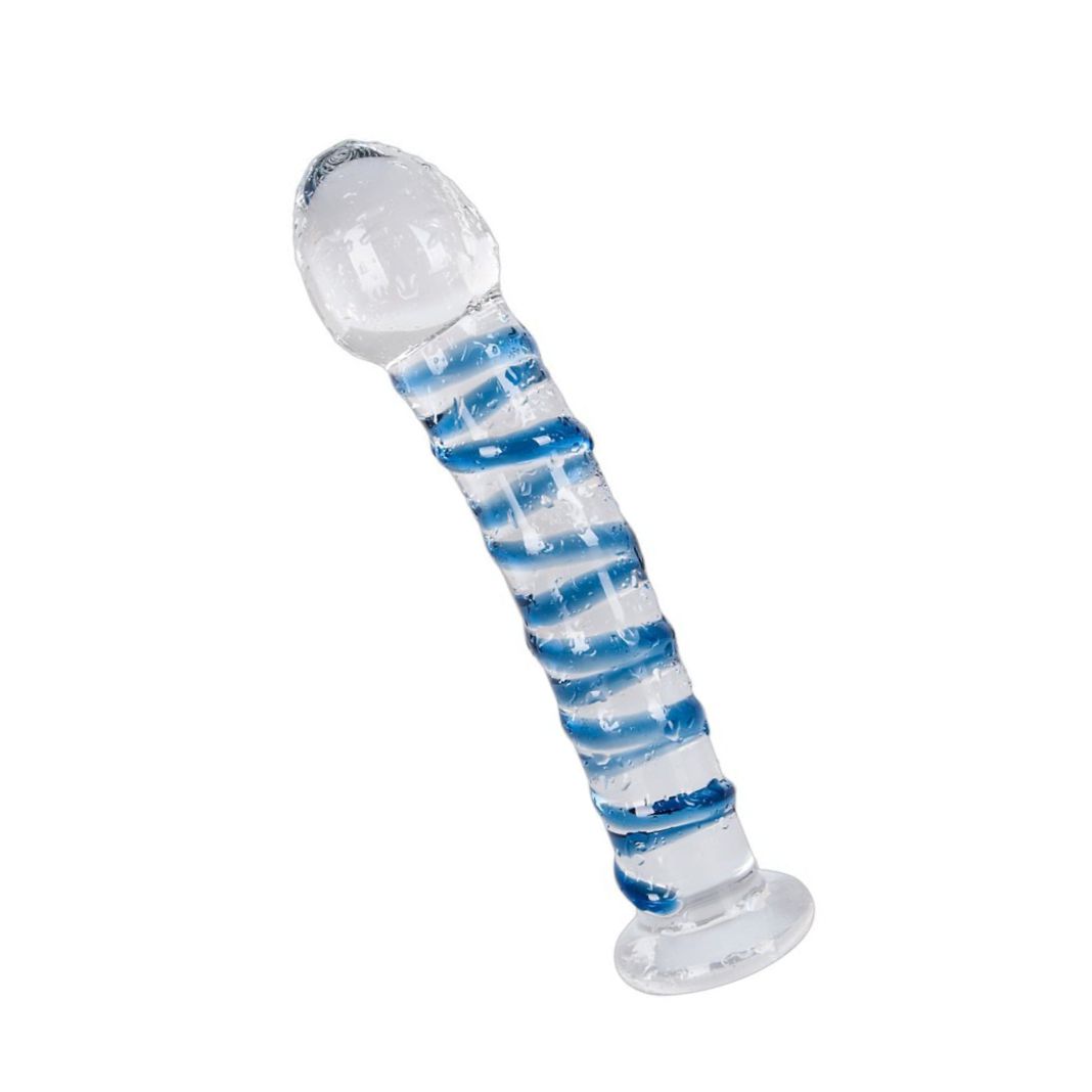 Dildo Arts Clair Bleu Glass Albastru