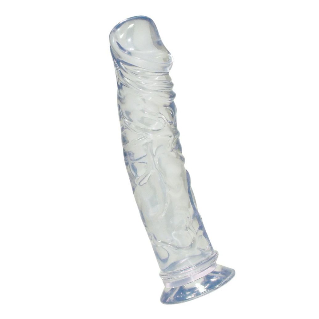 Dildo Crystal Clear Medium Transparent