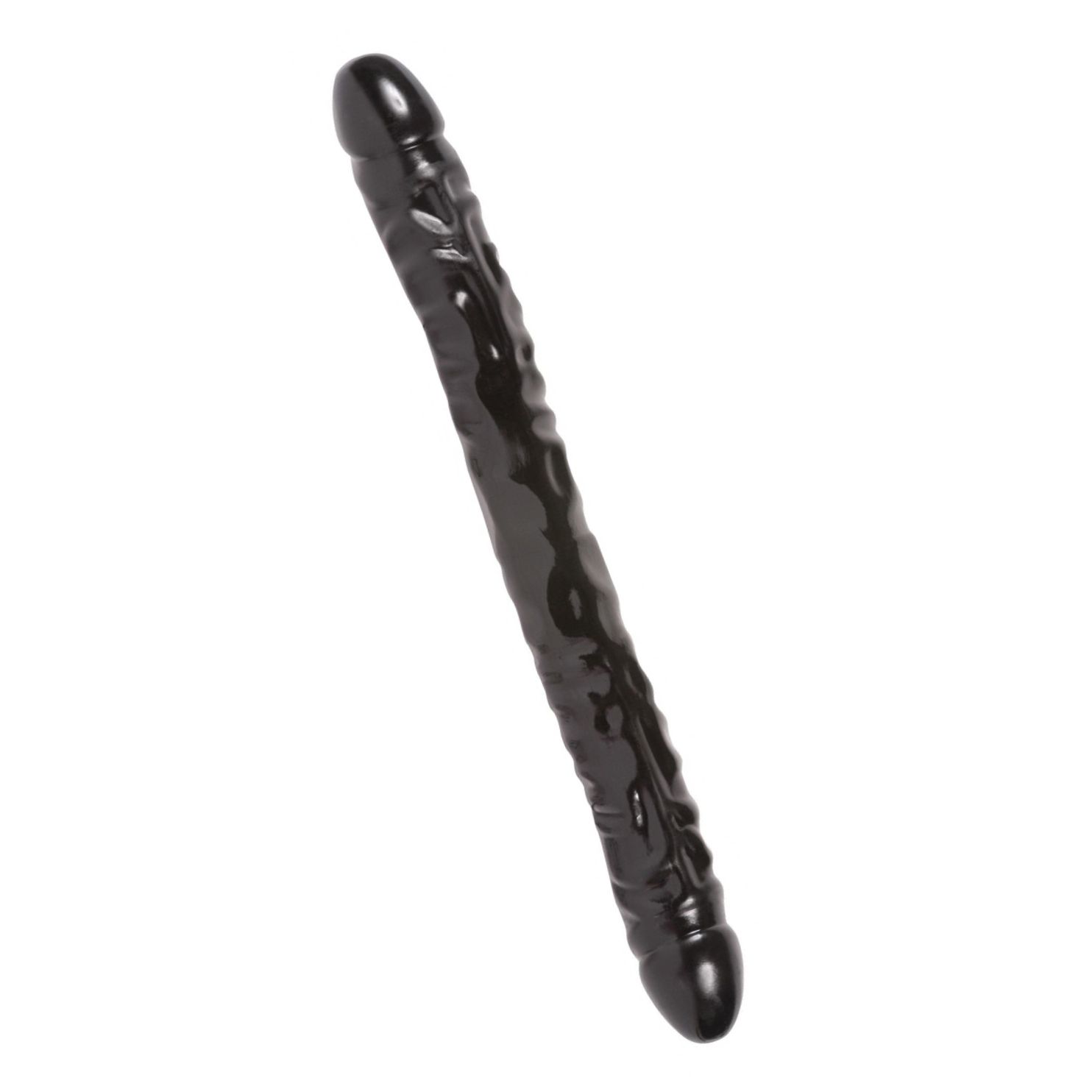 Dildo Double Header Veined Negru