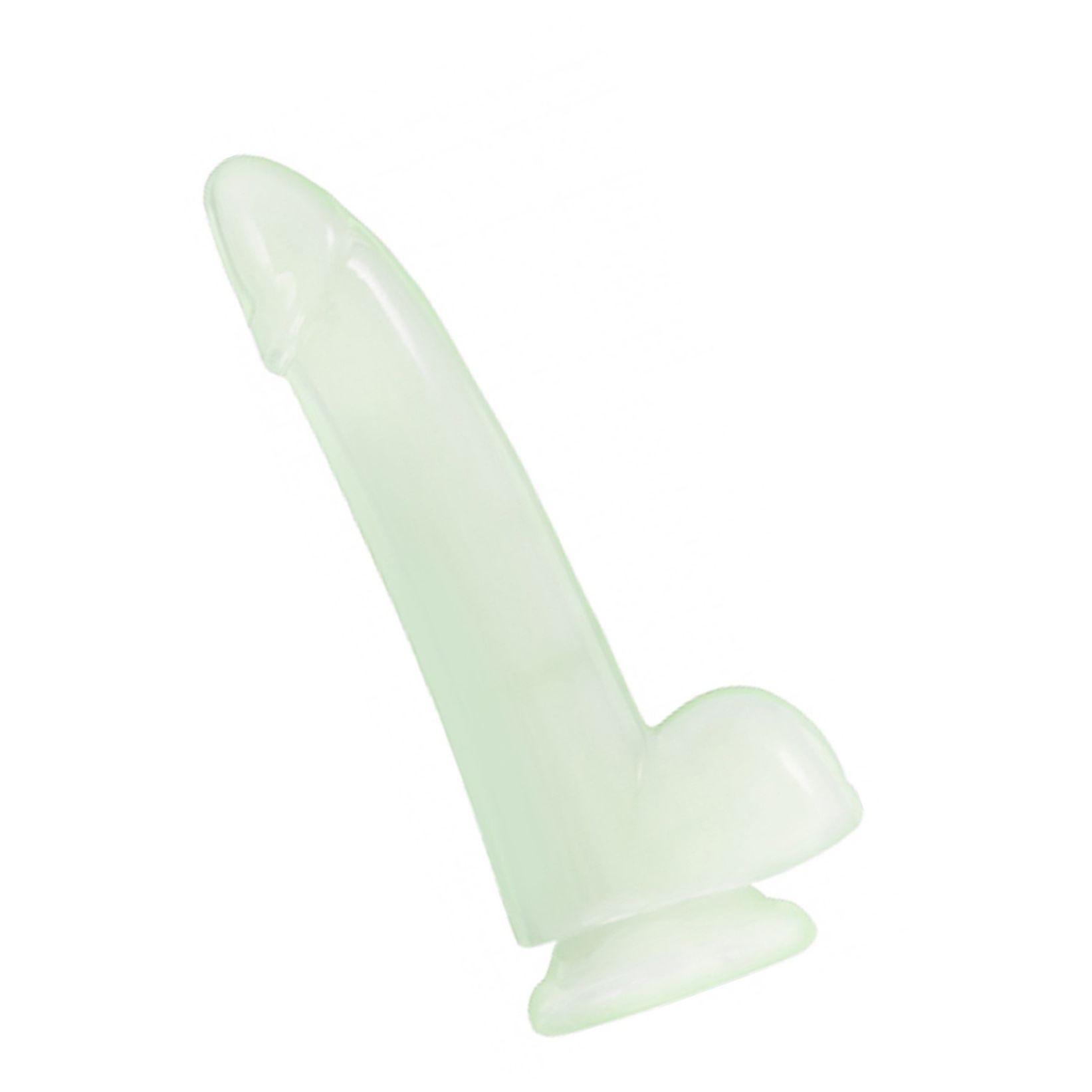 Dildo Fosforescent Smooth Glowing Transparent