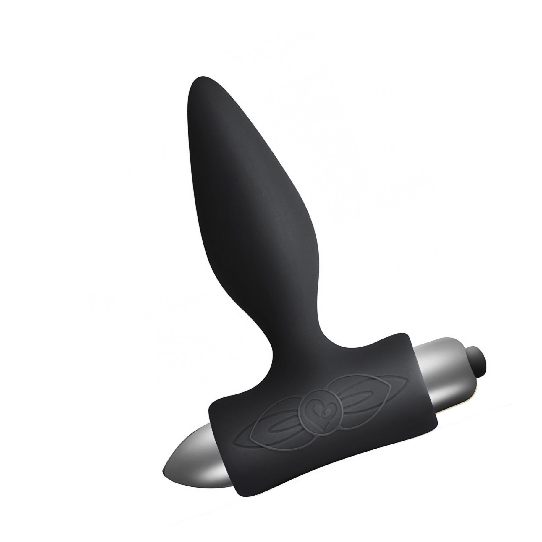 Dop Anal Vibrator Rocks-Off Petite – 7 Funcții, Discret Negru