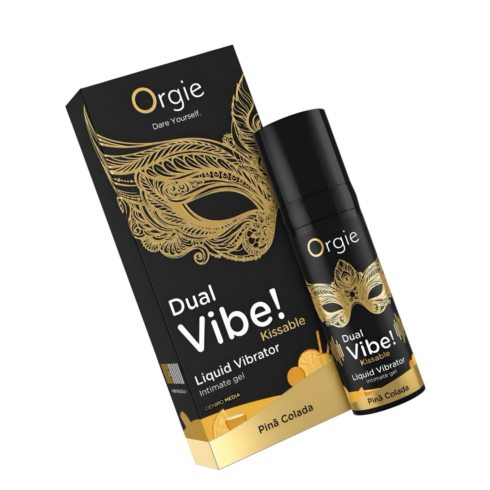 Dual Vibe Pina Colada Kissable Liquid Vibrator
