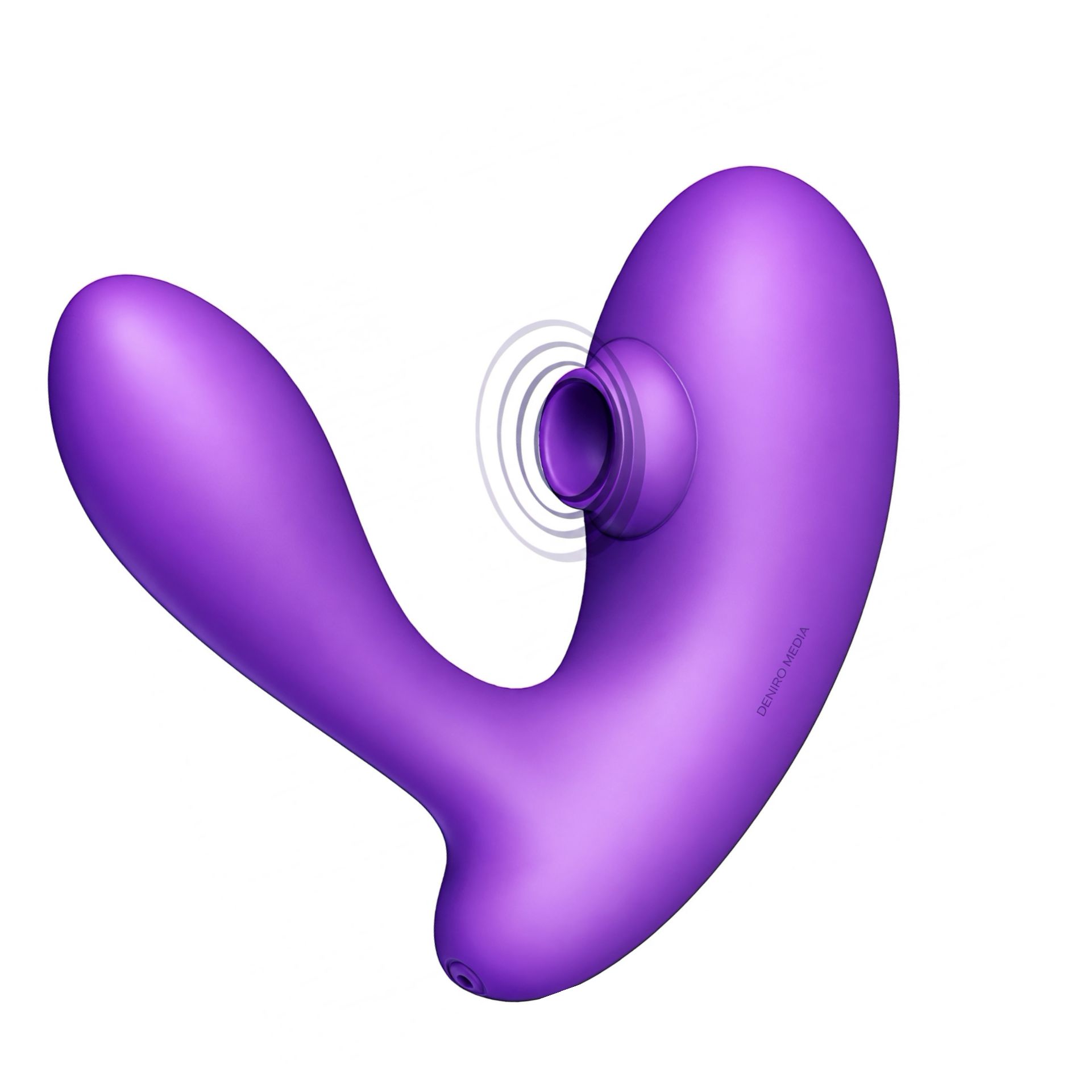 DuoVibe I Vibrator Air Punctul G Mov 9+9 Moduri, Reîncărcabil