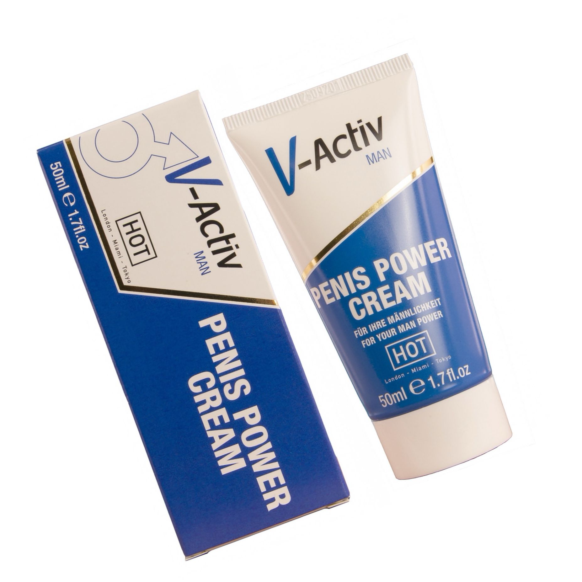 Erecție Prelungită Cremă V-Activ Penis Power