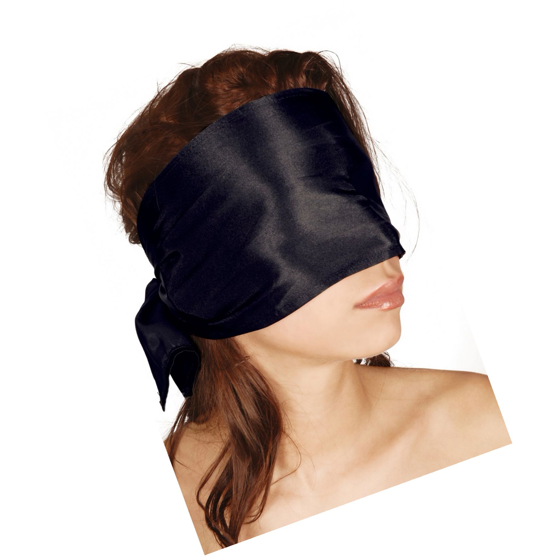 Eșarfă Bondage Satin Neagră 120x15 cm Orion Bad Kitty Negru