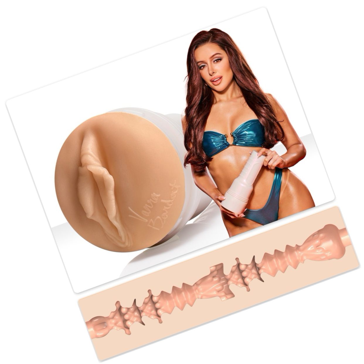 Fleshlight Vanna Bardot - Mufă Realistă, Compactă