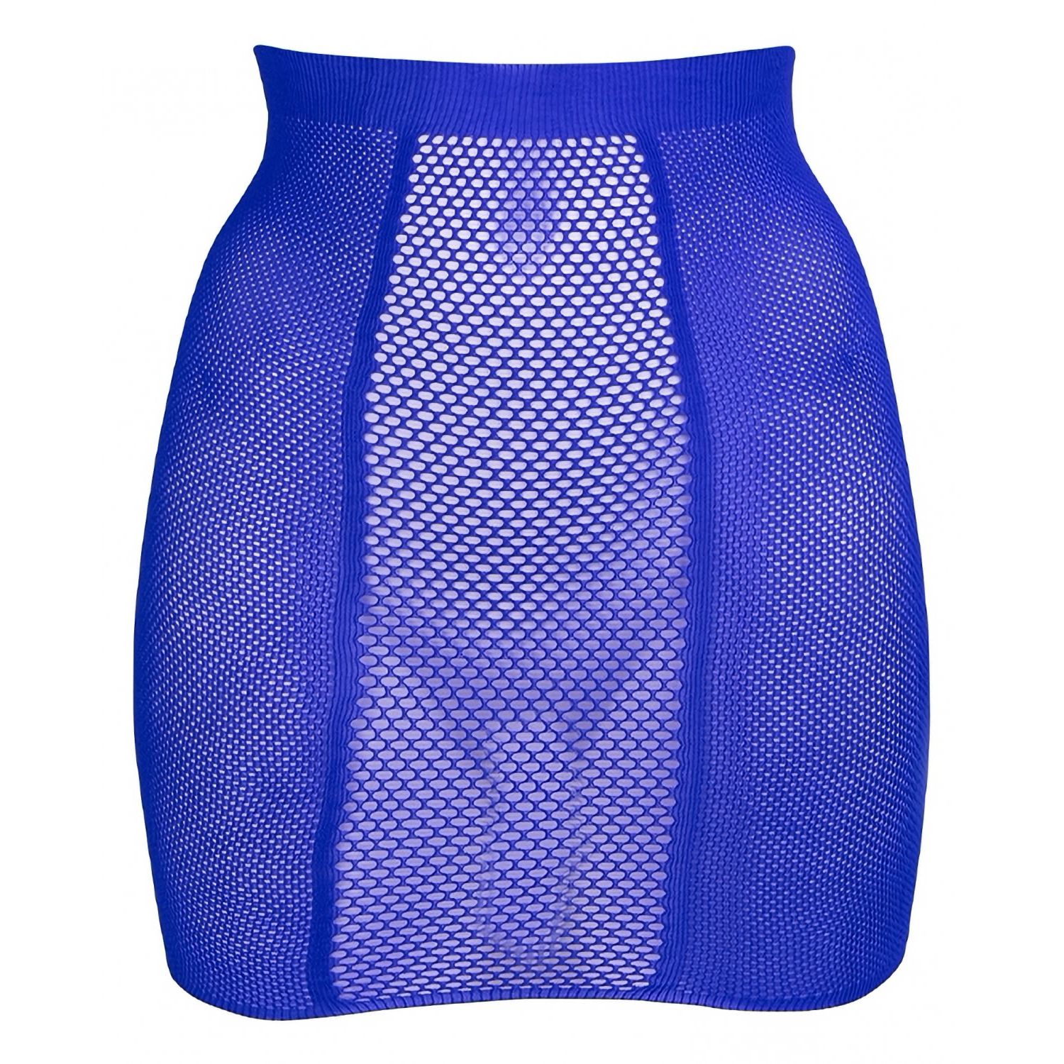 Fusta Le Desir High-Waist Fishnet Albastru