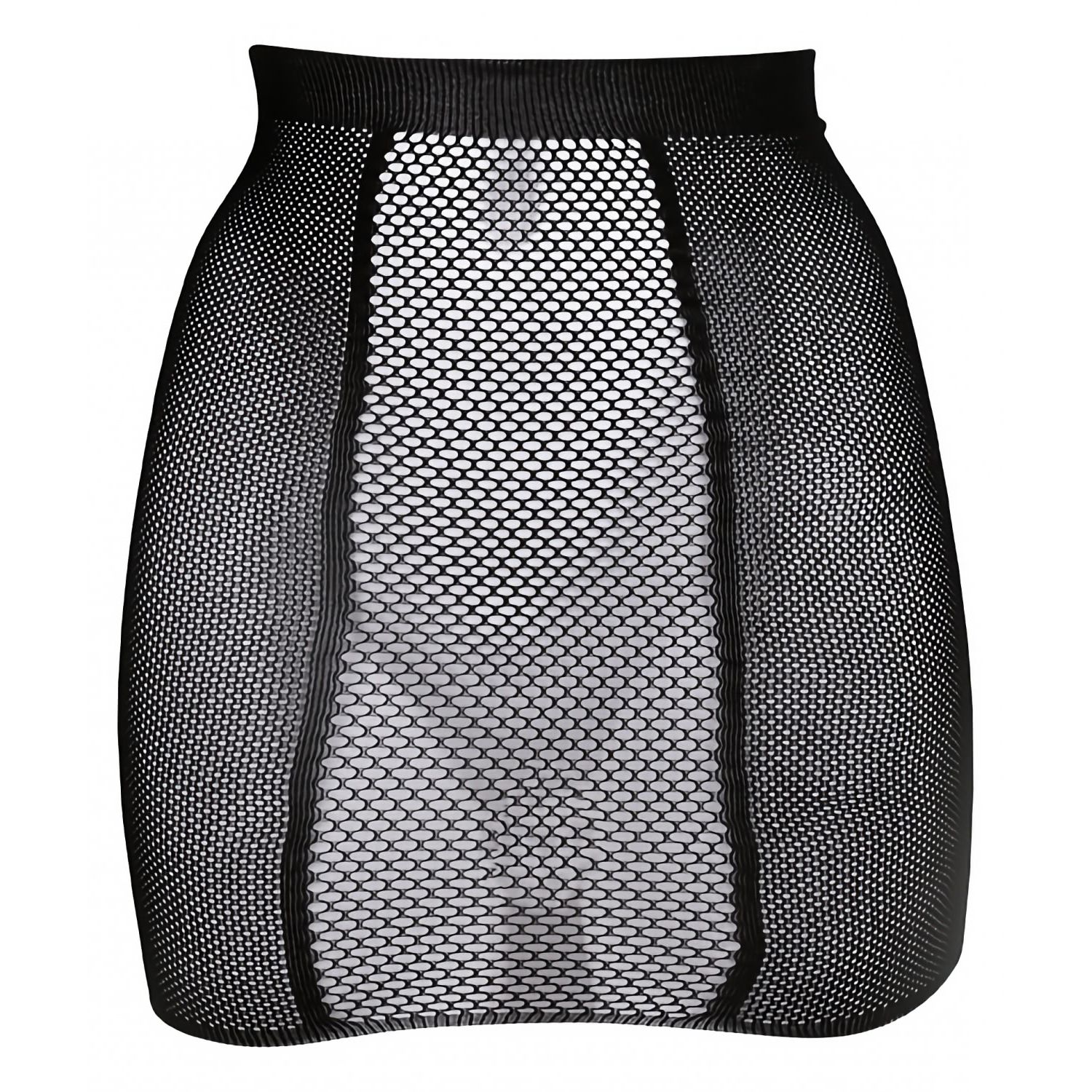 Fusta Le Desir High-Waist Fishnet Negru